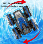 2.4G Amphibious Vehicle Dual Mode Water Column Car 360° Rotation Waterproof RC Car For Kids