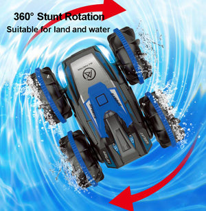 2.4G Amphibious Vehicle Dual Mode Water Column Car 360° Rotation Waterproof RC Car For Kids