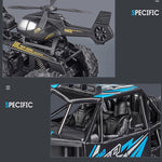 2.4G Remote Control Car 6 Wheels Racing Climbing Off-road Truck with Removable Helicopter