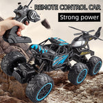 2.4G Remote Control Car 6 Wheels Racing Climbing Off-road Truck with Removable Helicopter