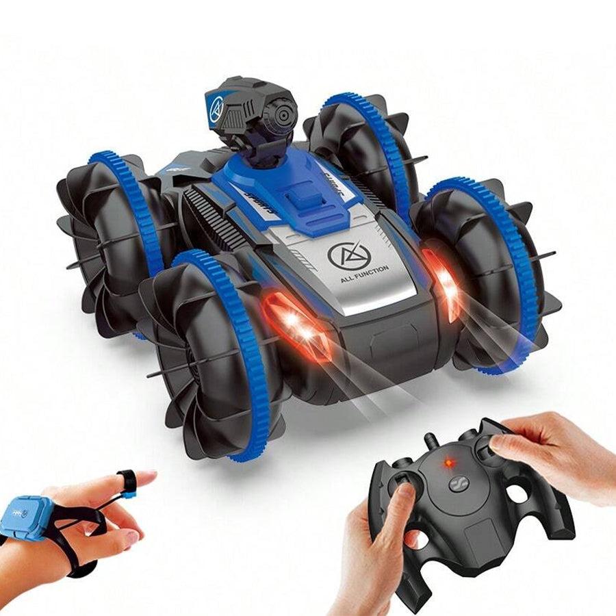 2.4G Amphibious Vehicle Dual Mode Water Column Car 360° Rotation Waterproof RC Car For Kids