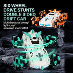 6 Wheels RC Car 360° Rotation RC Stunt Car Spray Swing Arm Drift Vehicle For Kids