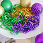 Mardigra Beads New Orleans Holiday Party Necklace Carnival Decorative Chain (18pcs/set)