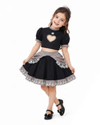 Pink Princess Costume Peach Daisy Rosalina Bowsette Crop Tops and Skirt 2pcs Suit for Girls Women Cosplay Events