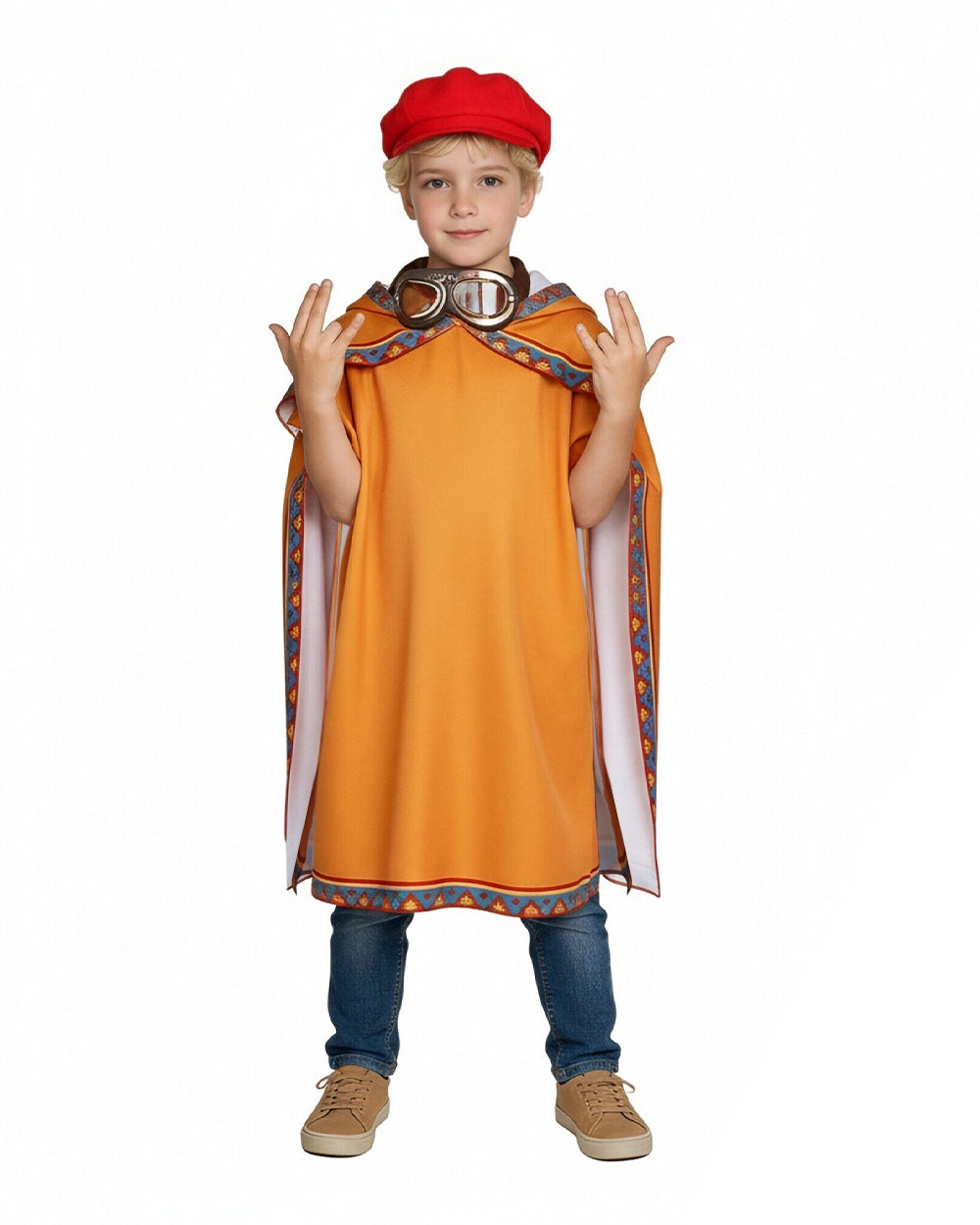 Sand Kingdom Adventure Outfit Desert Explorer Poncho Cloak and Matching Goggles Suit
