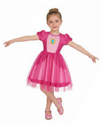 Rosalina Princess Dress Soft Multi-Layered Tulle Party Gown with Puffy Sleeves for Daily Wear