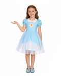 Rosalina Princess Dress Soft Multi-Layered Tulle Party Gown with Puffy Sleeves for Daily Wear