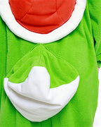 Green Dinosaur Plush Onesie Soft Pajamas with Spiky Tail for Cozy Home Wear