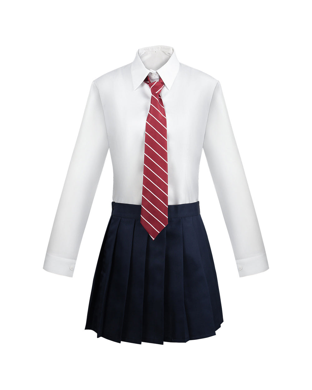 Musical Theater School Uniform Burgundy Blazer Pleated Skirt Shirt and Tie for Bookworm Fans