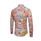 Mens Disco Outfit 70s Fashion Costume Bell-Bottoms Shirts Wig and Accessories Full Set for Disco Party