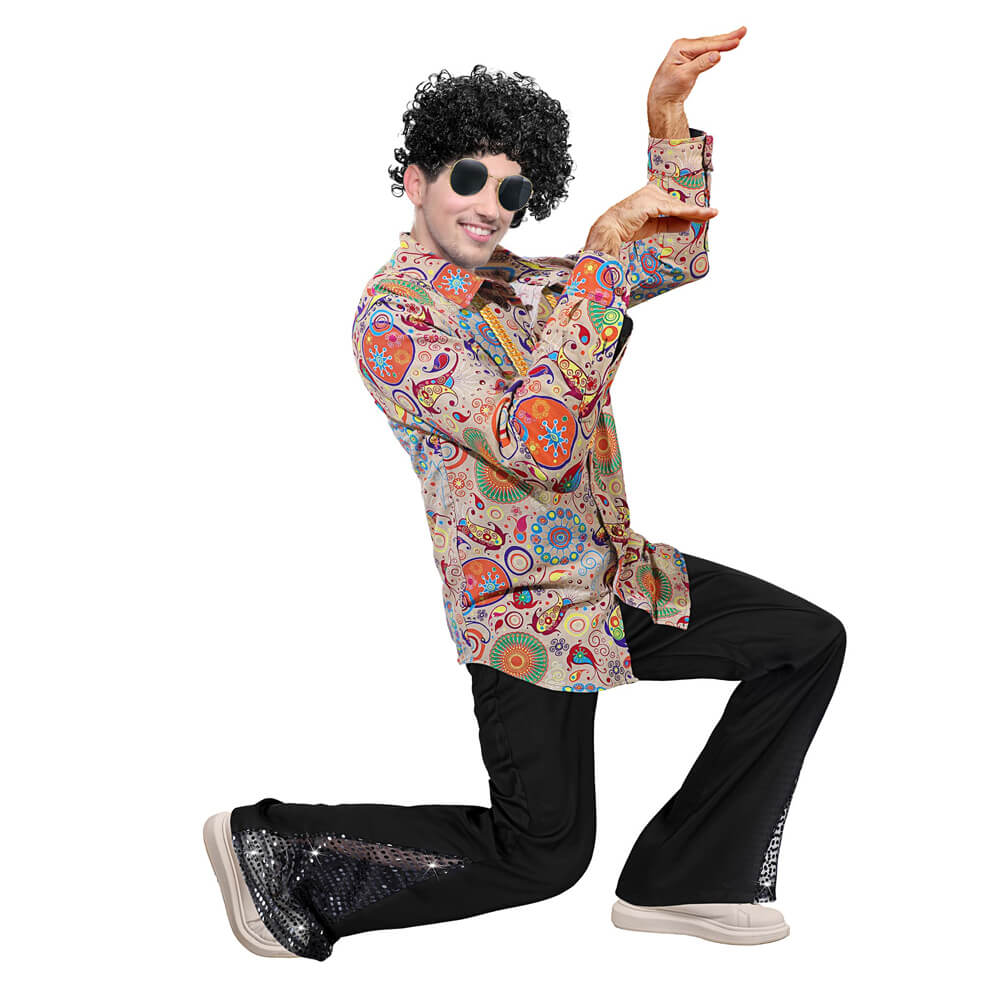 Outfits For Men Pcs Men's 70s 80s Disco Outfit Costume Dance