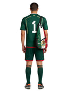 Mexico Soccer Jersey Shirts Shorts Socks and Sling Bag Soccer Fan Cheering Kit for Game Day Party Supplies