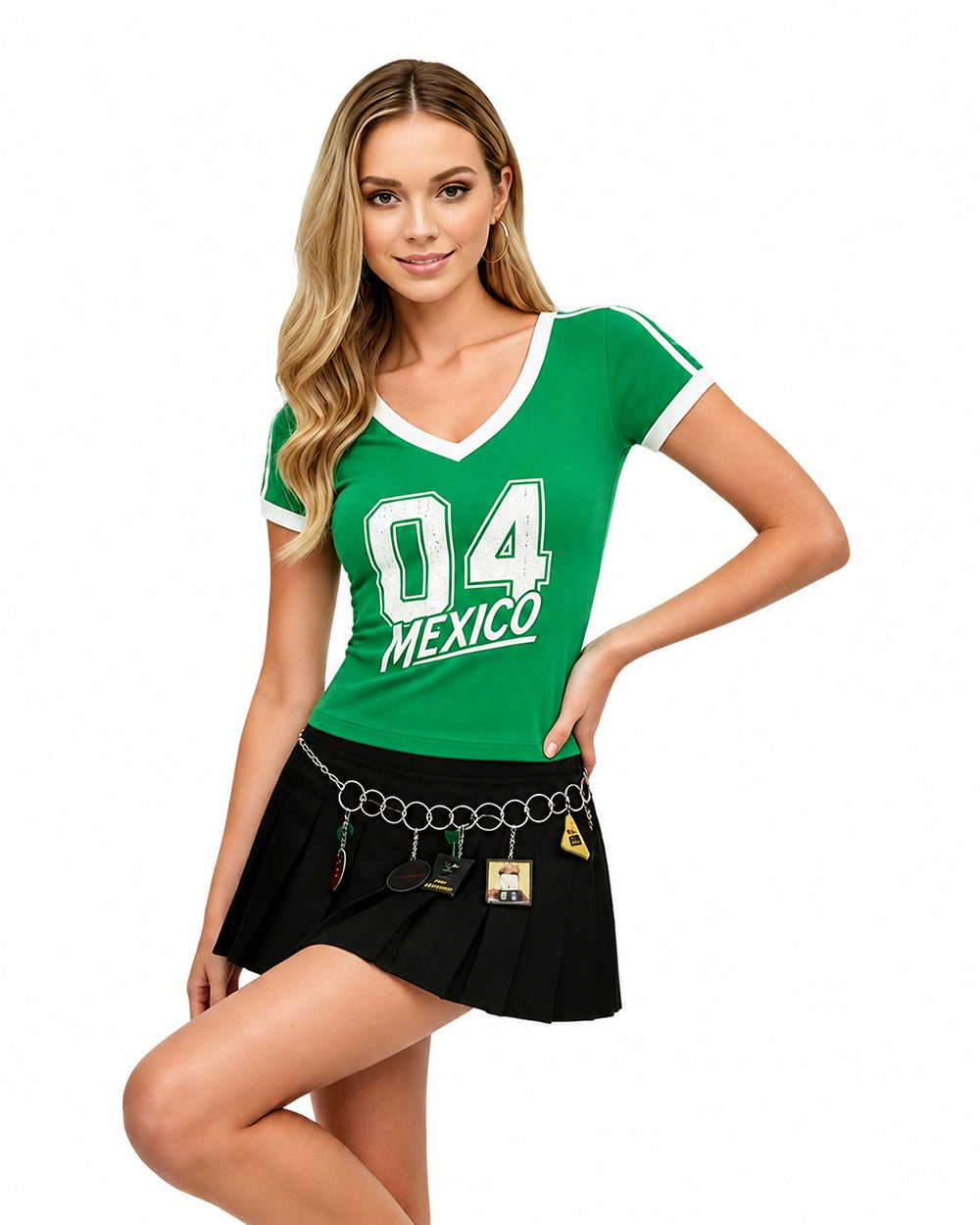 Women Mexico Jersey 2026 Casual Soccer Fan Shirt - Football Match & Bar Watching Tee