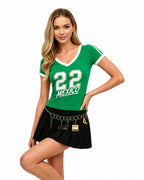 Women Mexico Jersey 2026 Casual Soccer Fan Shirt - Football Match & Bar Watching Tee