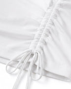 Mexico Female Jersey White Y2K Long Sleeve Lace Strap Off Shoulder Shirt for Football Game Night Tailgating