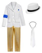 Rocking Boy Stage Performance Costume 80s 90s Pop Star Outfit for Halloween Party Dress Up