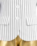 Rocking Boy Stage Performance Costume 80s 90s Pop Star Outfit for Halloween Party Dress Up