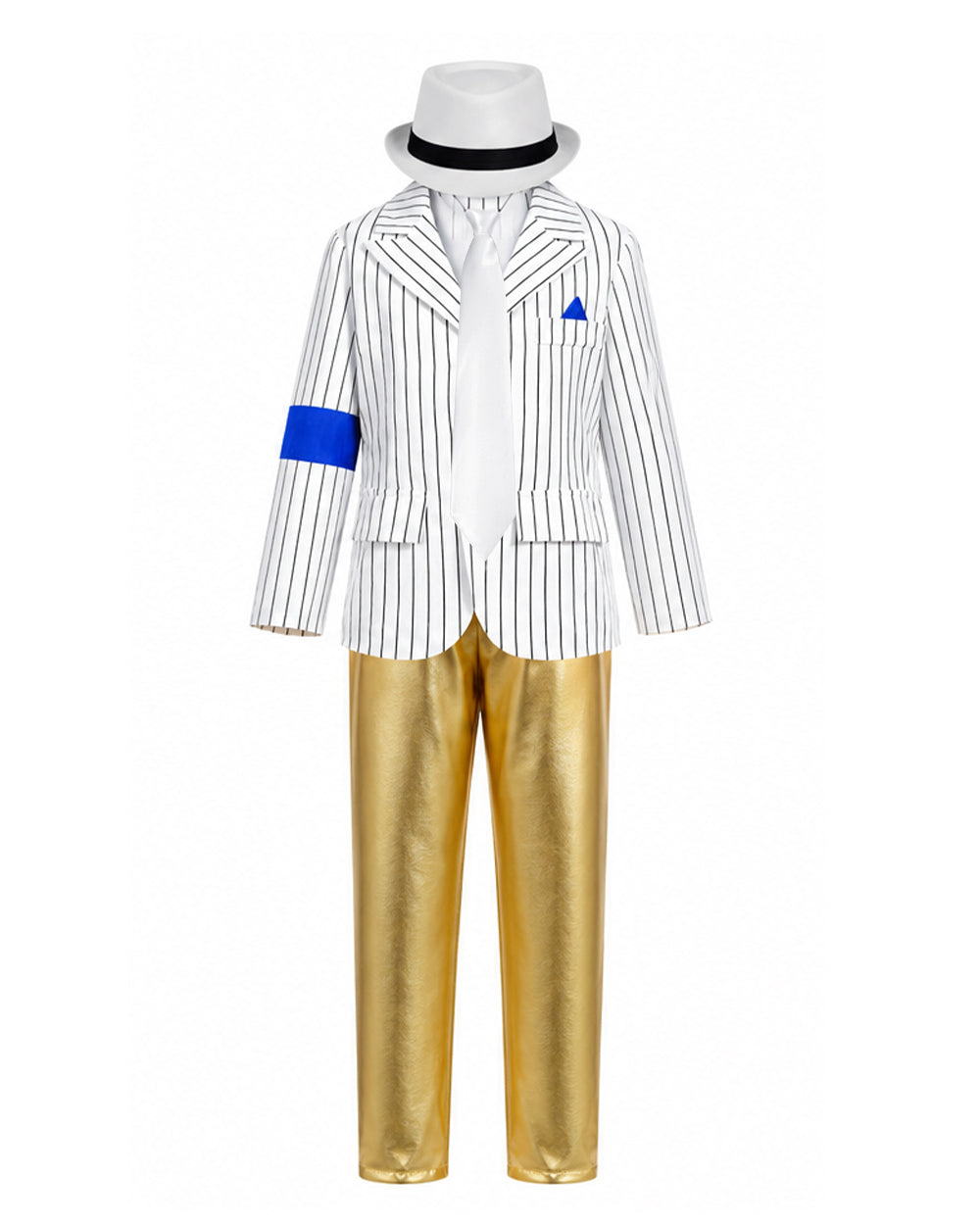 Rocking Boy Stage Performance Costume 80s 90s Pop Star Outfit for Halloween Party Dress Up
