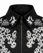 Pop Star Outfit Black Jacket Shirt and Pants 3pcs Suit for Kids Adults Halloween Cosplay Party