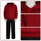 Sebastian Eugene Hansen Hoodie and Pants Young Brother Red Sweatshirt Cosplay Outfit