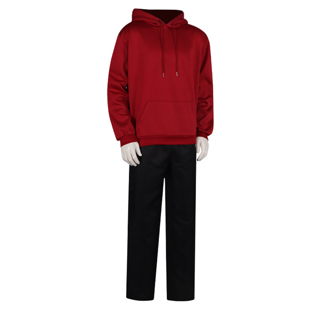 Sebastian Eugene Hansen Hoodie and Pants Young Brother Red Sweatshirt Cosplay Outfit