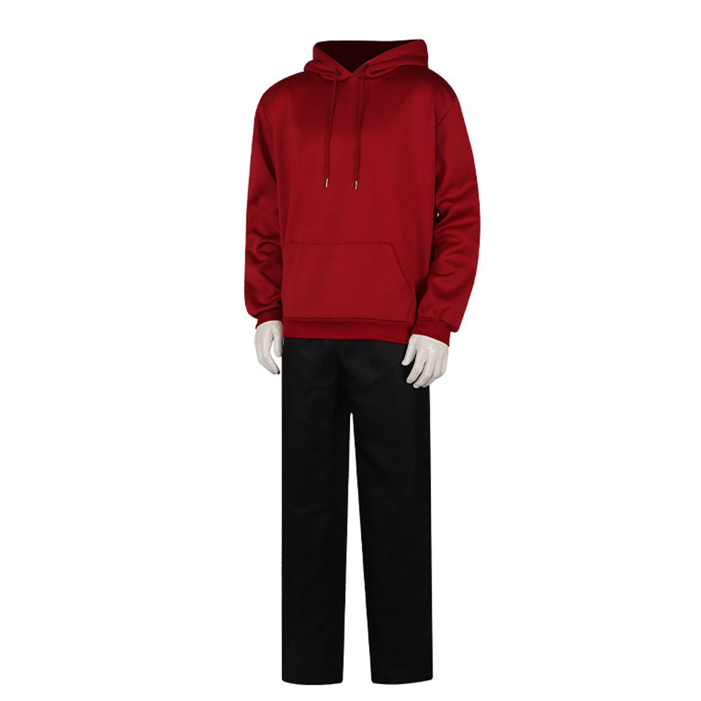 Sebastian Eugene Hansen Hoodie and Pants Young Brother Red Sweatshirt Cosplay Outfit