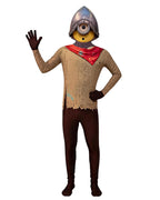 Yellow Medieval Knight Costume Funny Creature Jumpsuit Helmet 2pcs Suit for Cosplay Carnival