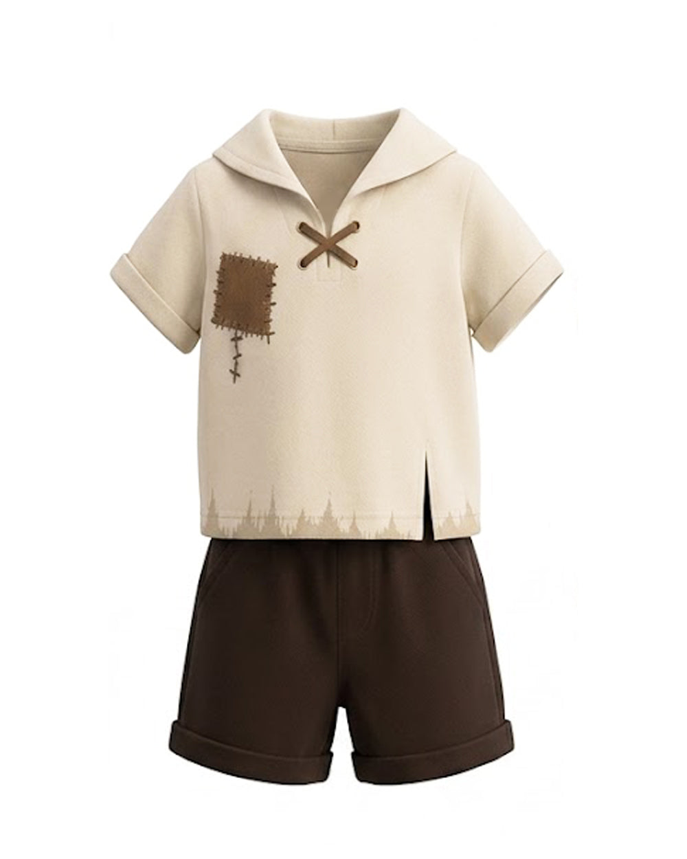 Kids 1920s Retro Yellow Monster Henry Outfit James Shirt Shorts and Goggles for Dress Up Party