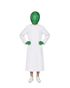 Goomi Costume Green Monster Helmet Robe and Gloves 3pcs Suit for Kids Adults Cosplay Events
