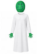 Goomi Costume Green Monster Helmet Robe and Gloves 3pcs Suit for Kids Adults Cosplay Events