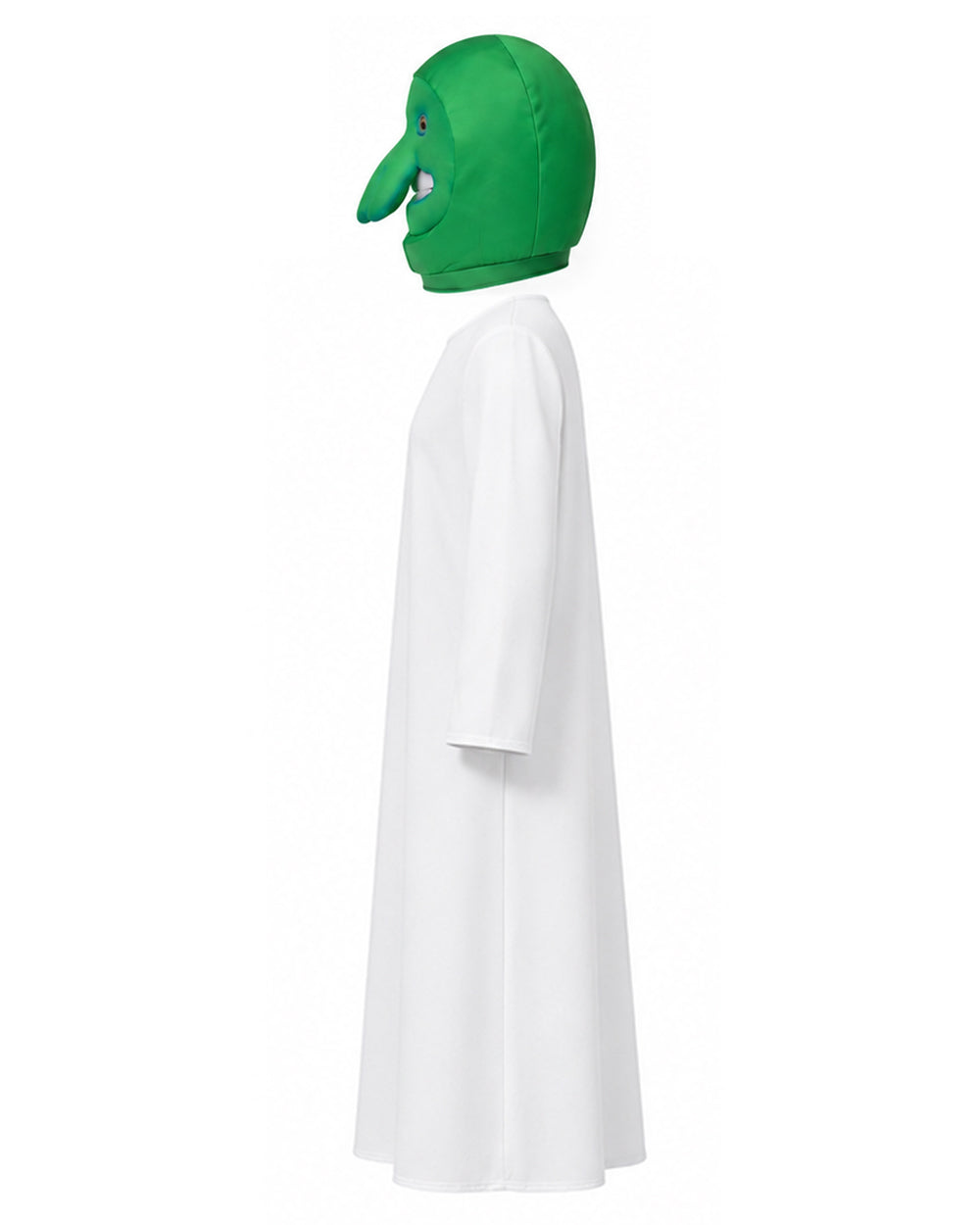 Goomi Costume Green Monster Helmet Robe and Gloves 3pcs Suit for Kids Adults Cosplay Events