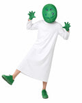 Goomi Costume Green Monster Helmet Robe and Gloves 3pcs Suit for Kids Adults Cosplay Events