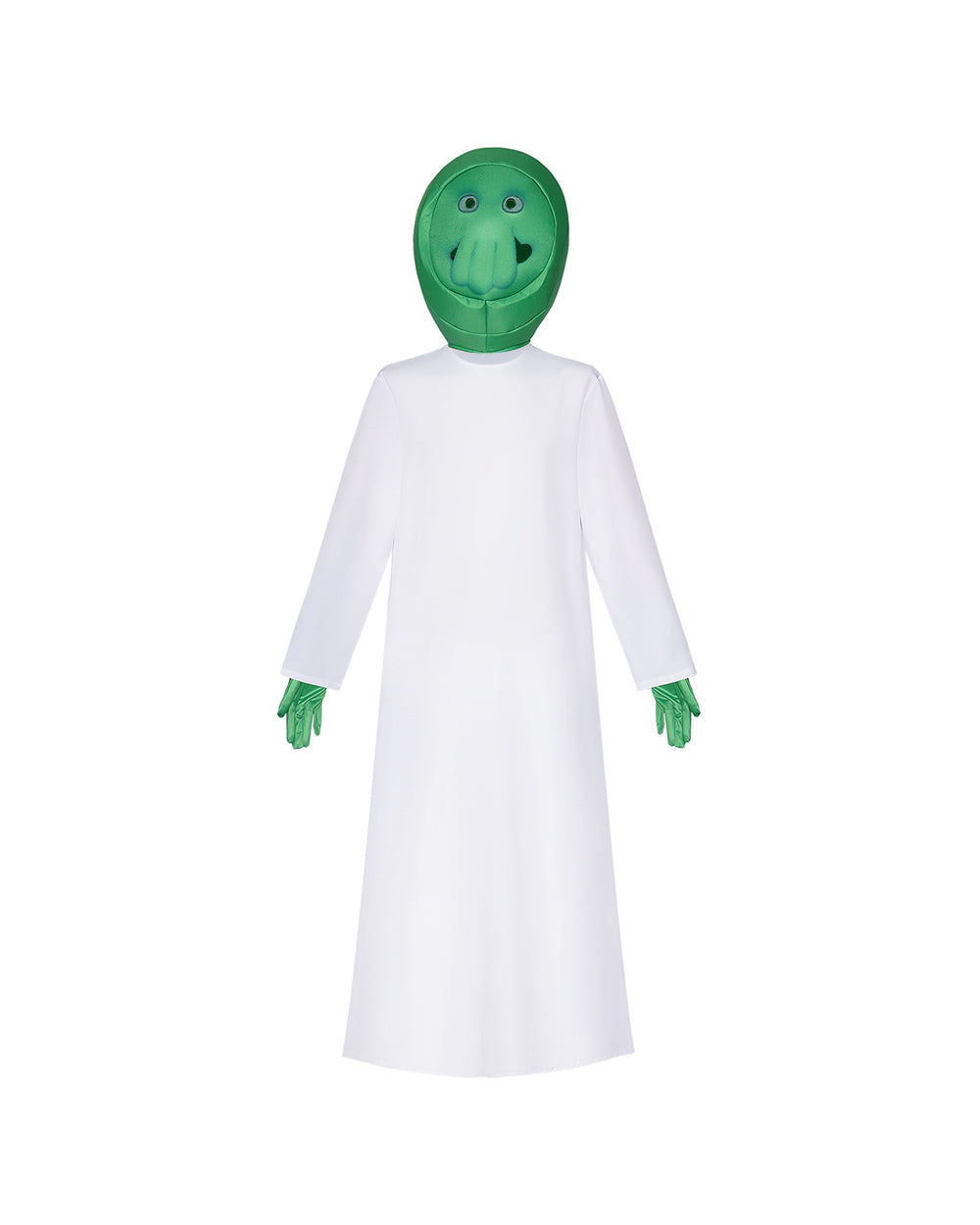 Goomi Costume Green Monster Helmet Robe and Gloves 3pcs Suit for Kids Adults Cosplay Events