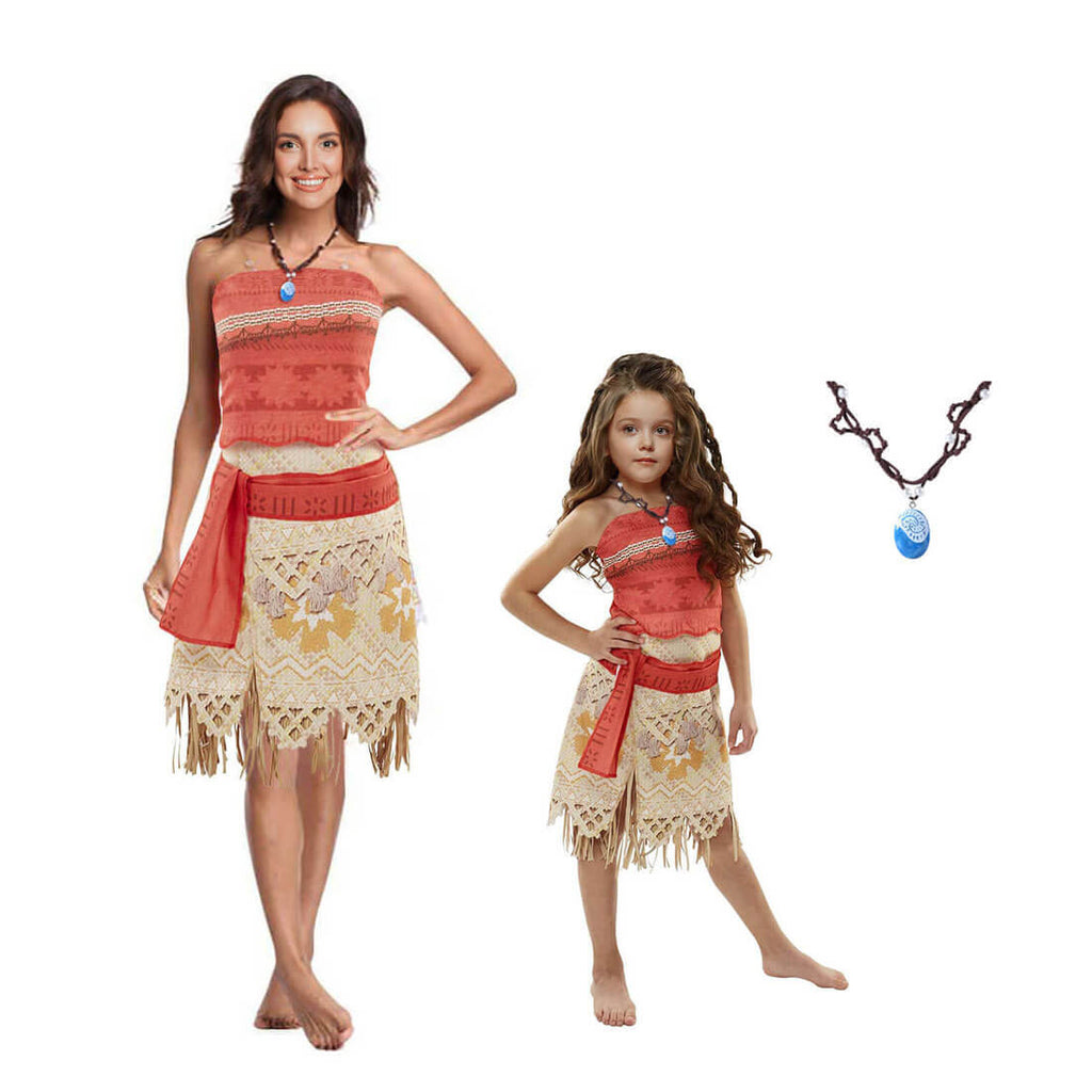 Princess Cosplay Costume Halloween Polynesian Dress Adventure Polynesian Outfit
