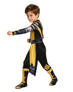 Kids Scorpion Costume Yellow Jumpsuit with Helmet 2pcs Set for Cosplay Themed Events