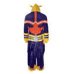 Adult Might Pajamas Blue Soft Fleece Jumpsuit Cozy Anime Loungewear Cosplay Costume