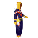 Adult Might Pajamas Blue Soft Fleece Jumpsuit Cozy Anime Loungewear Cosplay Costume