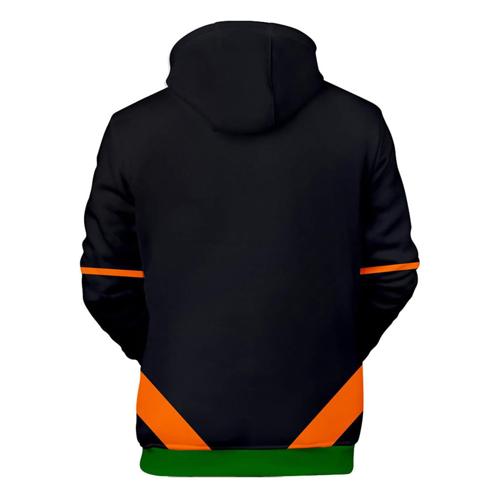 Anime MHA Katsuki Costume Adult Cosplay Hoodie Pants and T-shirt