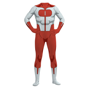 Omni-Man Cosplay Costume Kids Omni-Man Mark Atom Eve Outfit with Cape for Boys Girls