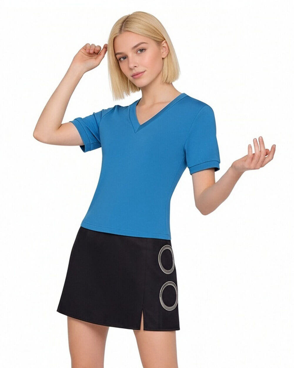 Sea Navigator Costume Blue Classic Adventure Shirt Skirt Kids Adults Cosplay Full Set