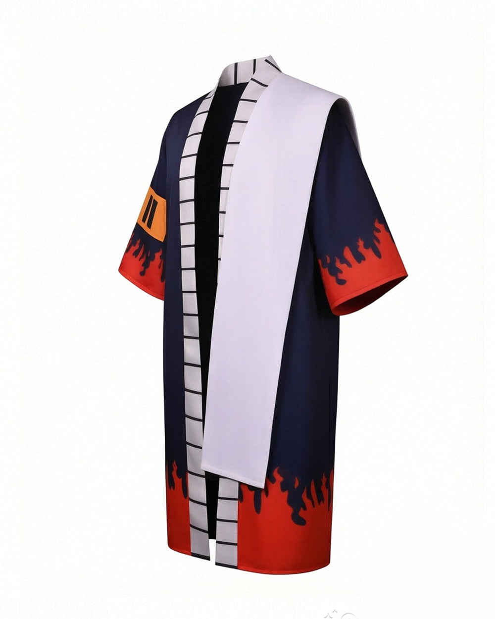 Fire Fist Costume Flame Cloak Shorts Hat Full Kimono Set for Dress-up Party Themed Events