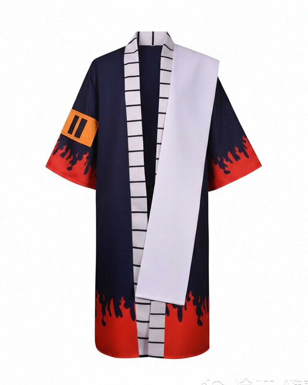 Fire Fist Costume Flame Cloak Shorts Hat Full Kimono Set for Dress-up Party Themed Events