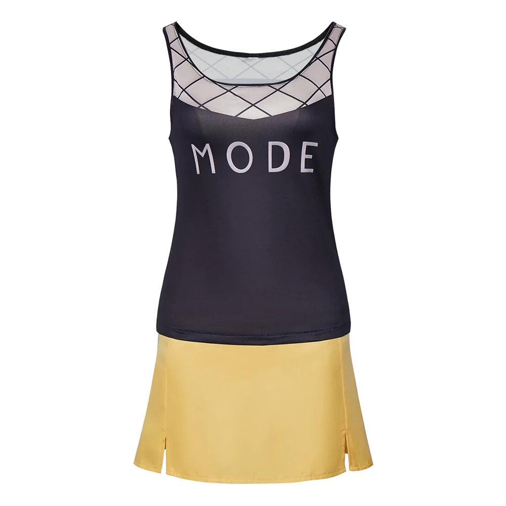 Grand Line Girl Costume MODE Tank Top and Yellow Skirt Brave Voyager Cosplay Set