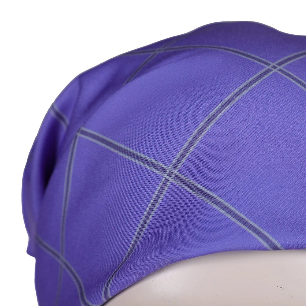 Usopp Cosplay Costume Purple Tank Top Red Pants Outfit with Bandana Satchel Bag Full Set