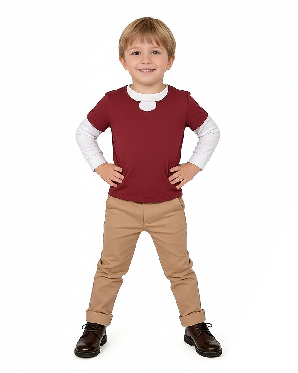 Pirate Adventure Outfit Sanji Short Sleeve Outer with White Long Sleeve Shirt Khaki Pants 3pcs Suit