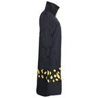 Surgeon of Death Costume Heart Pirate Doctor Long Coat with Spotted Plush Hat 2PCS Set