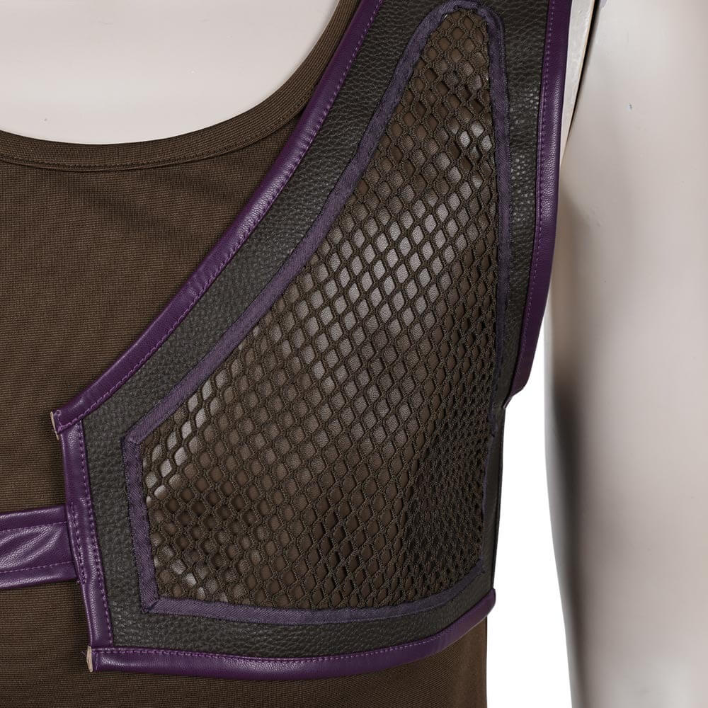 Sniper King Usopp Outfit Sogeking Camo Vest Shoulder Harness Pants Bandana 4pcs Set