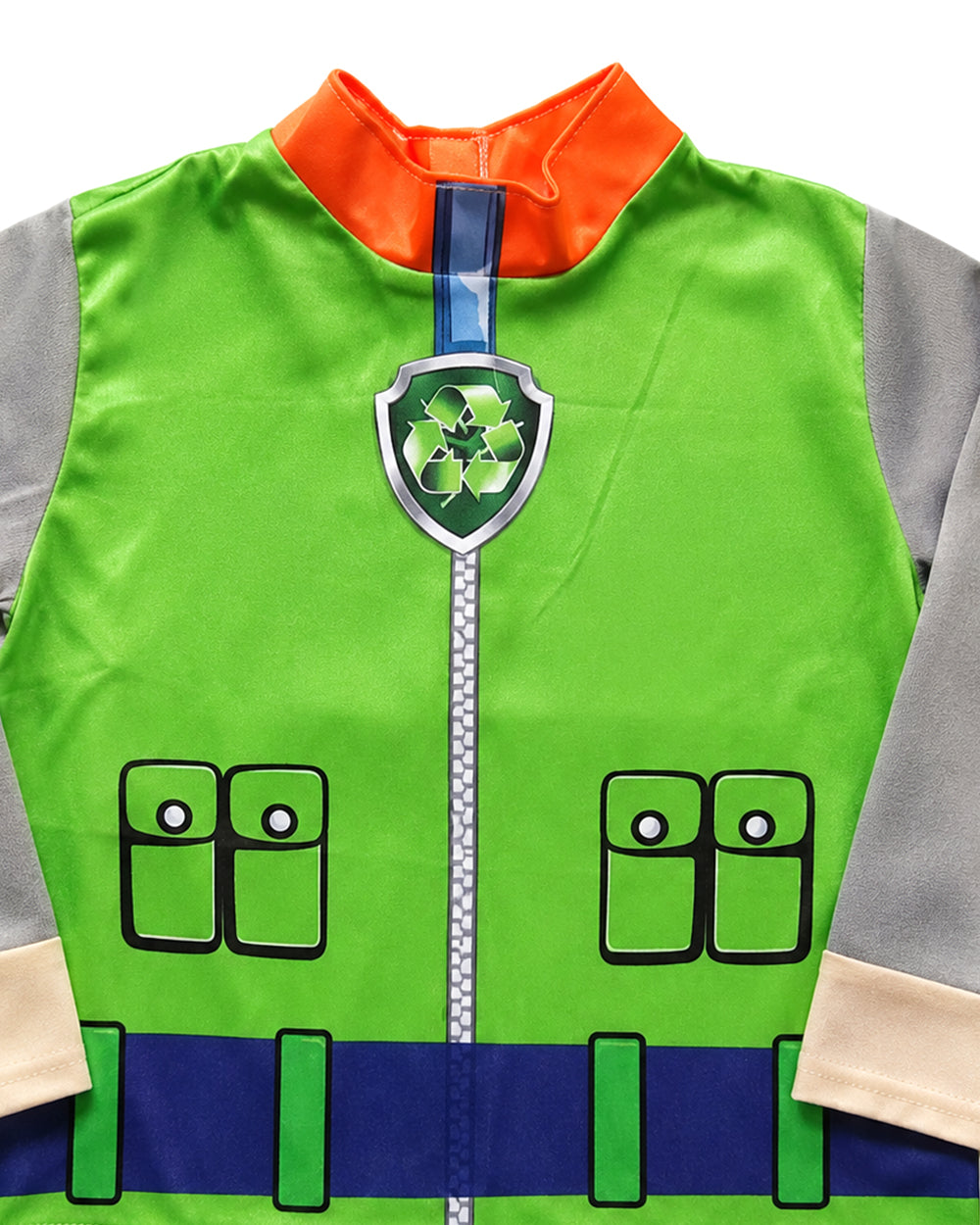 Toddler Kids Recycling Pup Costume Green Rescue Dog Outfit with Hat and Bag for Halloween Cosplay