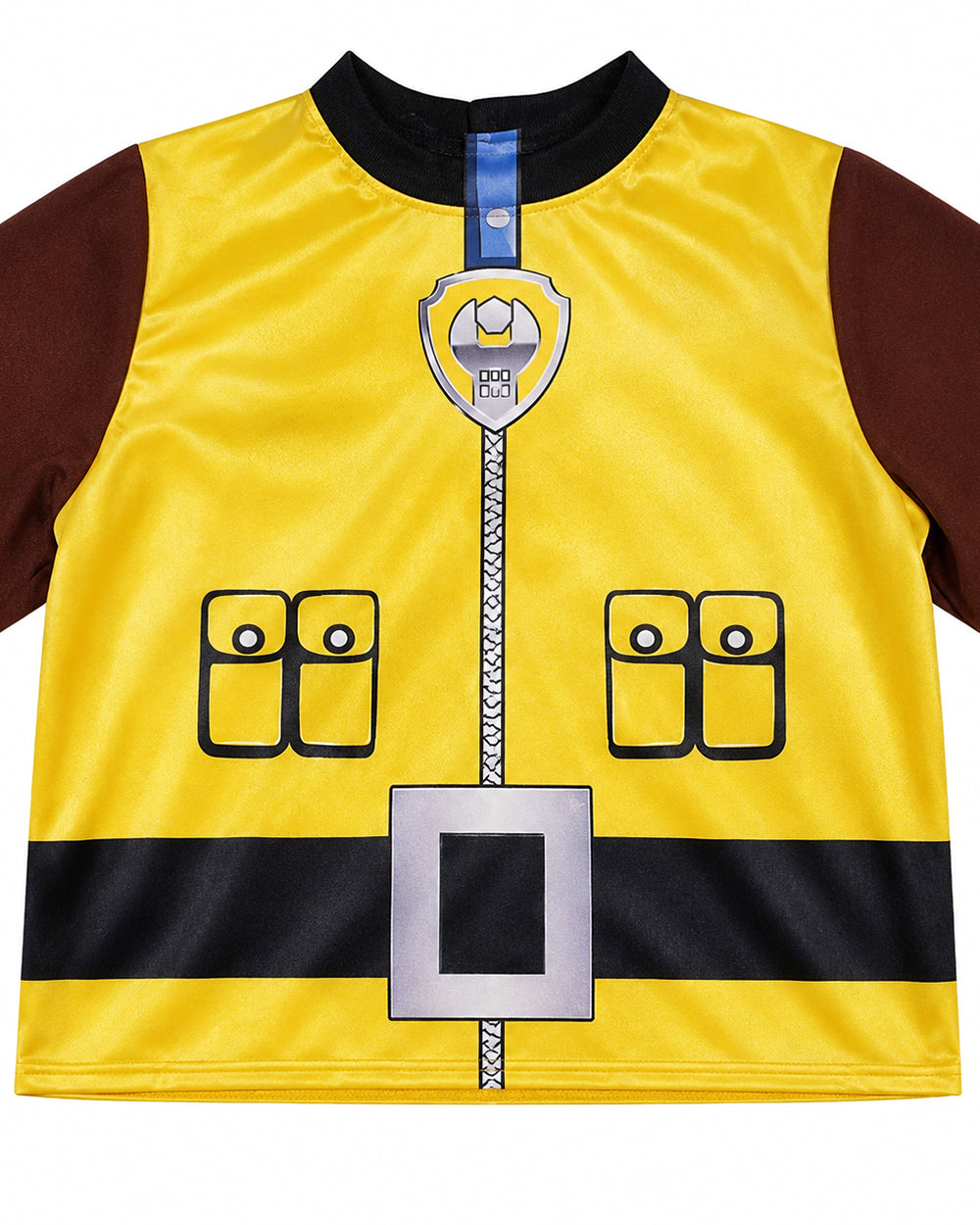 Kids Construction Pup Costume Yellow Digger Rescue Outfit with Hat and Bag for Themed Parties 3T-7Y