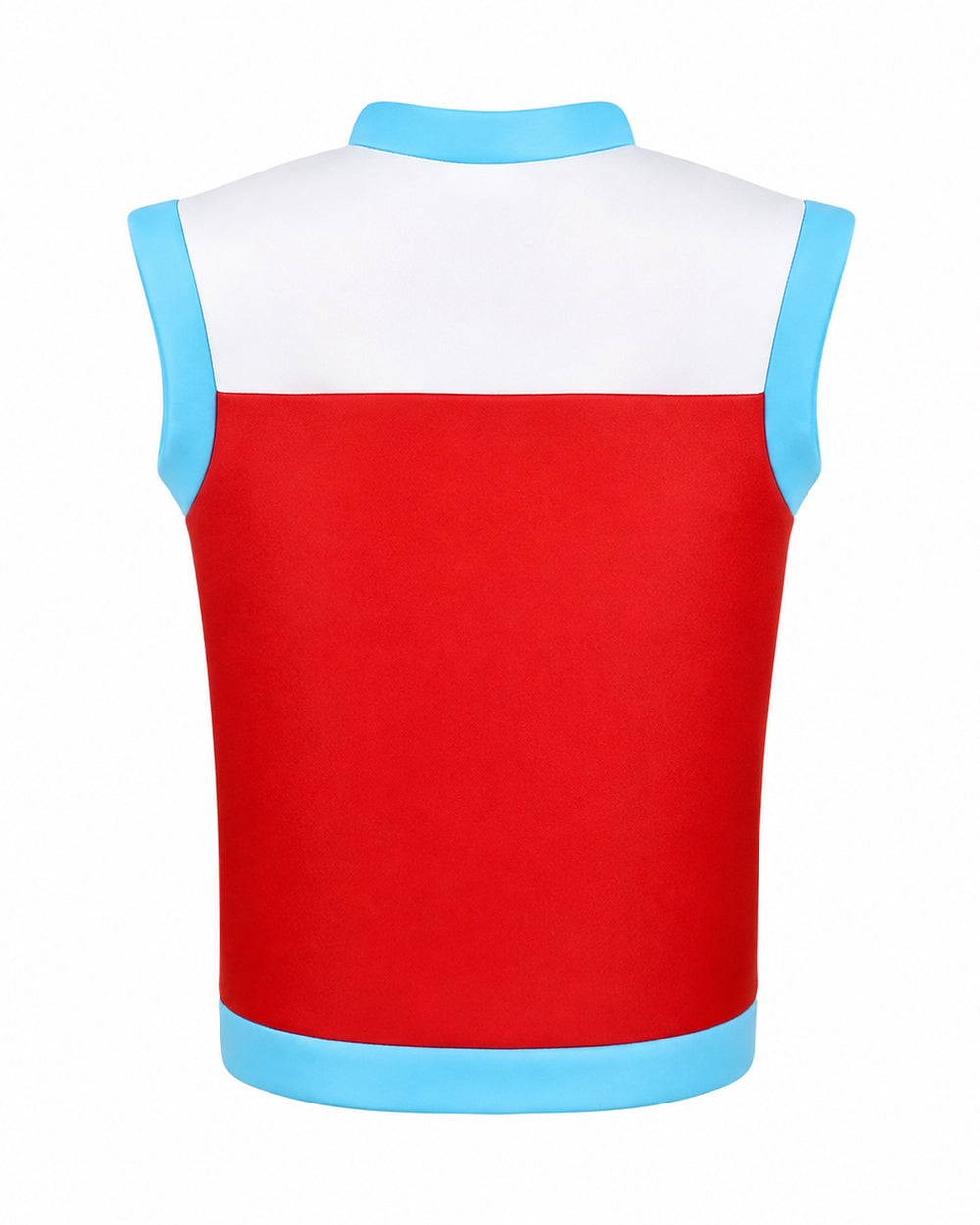 Kids Rescue Leader Costume Red and White Unisex Vest and Mask for Themed Party Cosplay Event